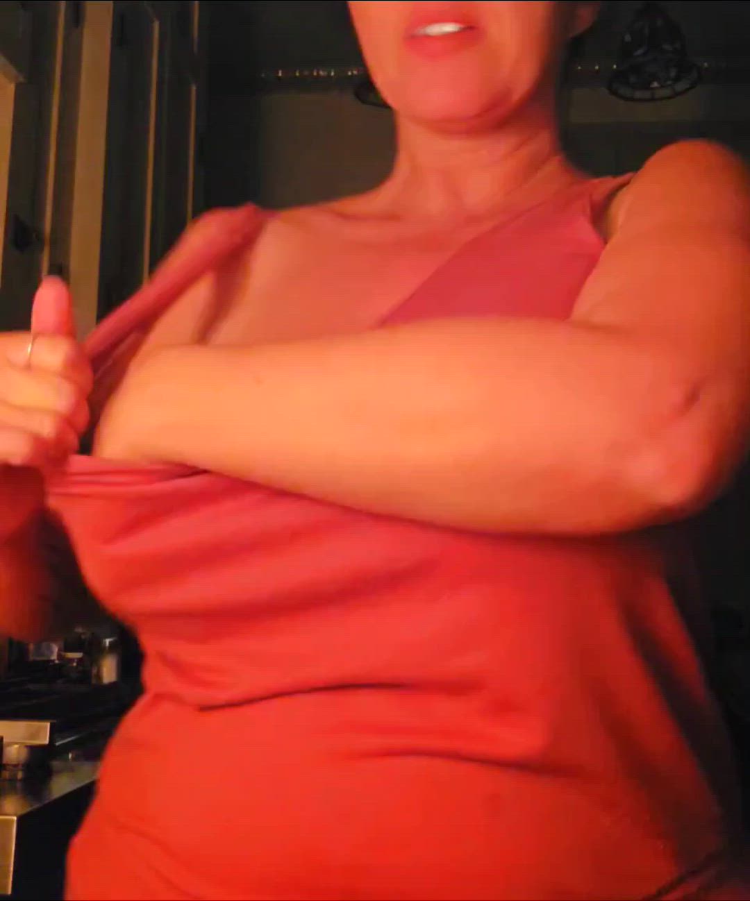 Playing with my tatas on Tuesday