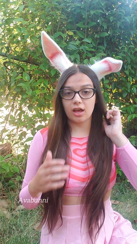 Horny bunny girl wants you