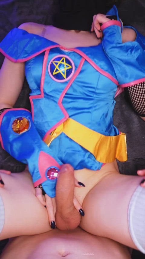 Your POV Dark Magican Girl challenged you to make her cum 🧙‍♀️🥵