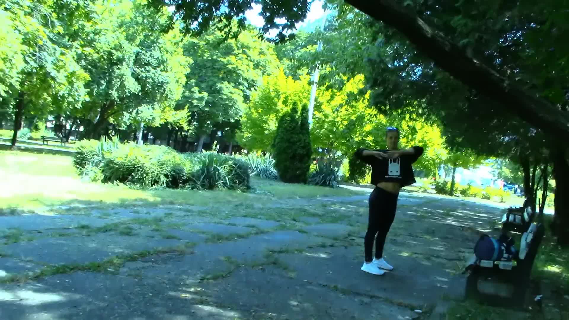 I want to fuck right now! Let's go to the park... - Outdoor GIF