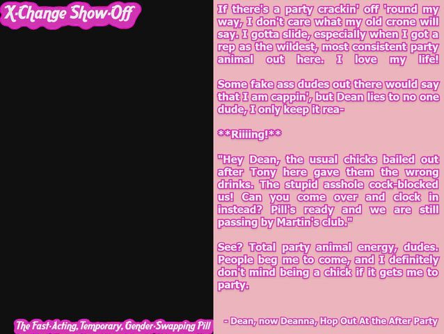 Dean, now Deanna, Hop Out At the After Party