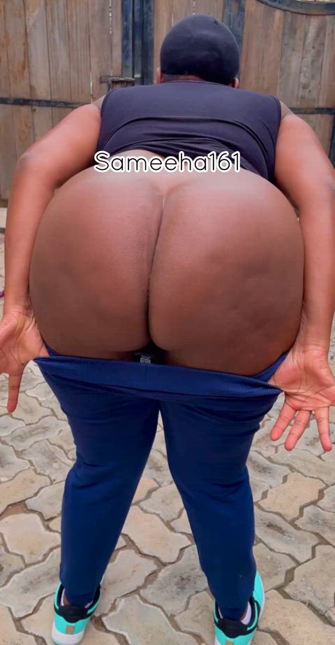 Amateur Ass Big Ass Ebony Hotwife MILF Outdoor POV Pussy South African Porn GIF by sameeha161