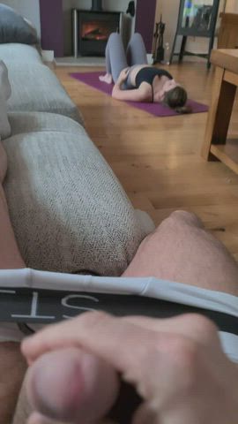 Taking a thick load during yoga