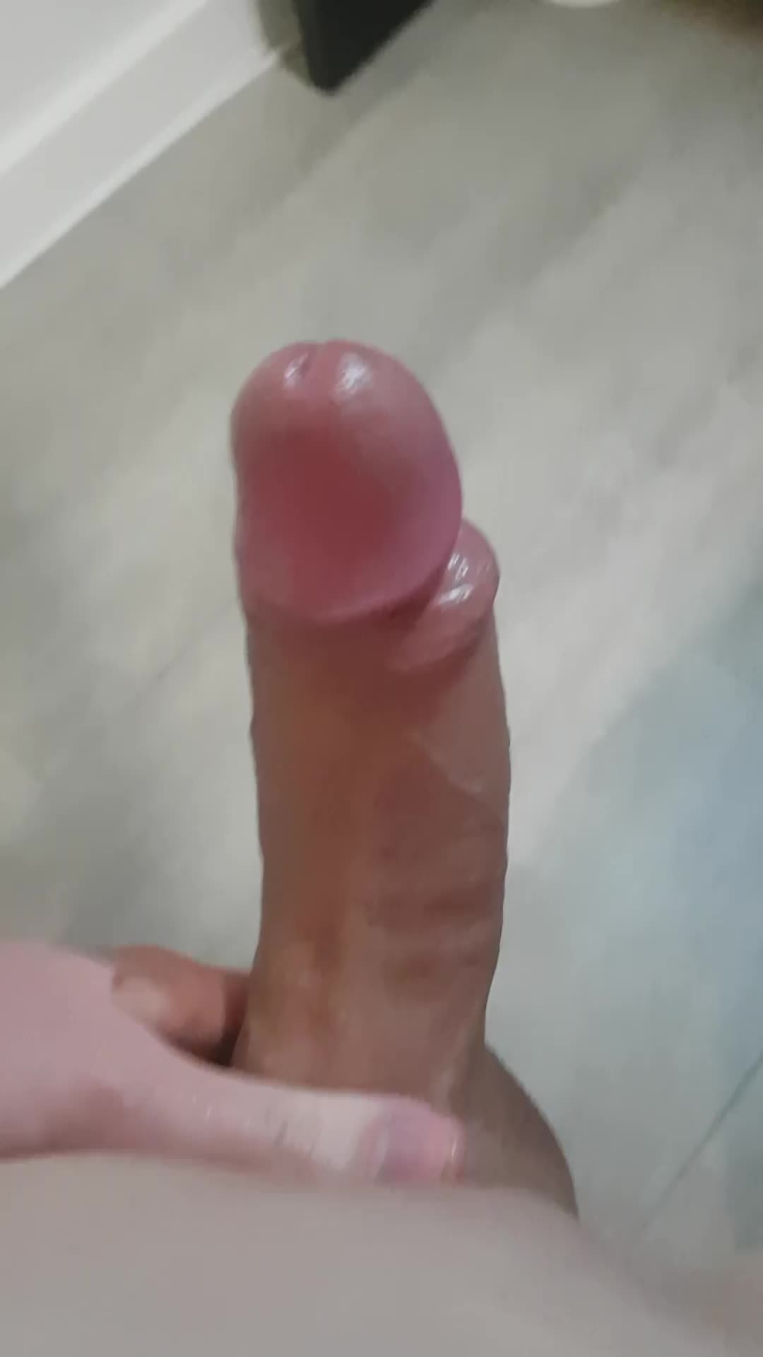 Not the ruined cum puddle I was hoping to see on my floor but it'll do