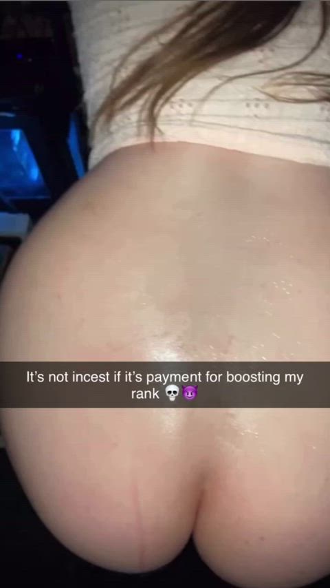 It’s not incest because she’s actually helping me