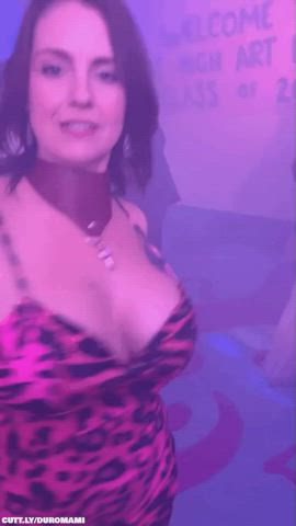 Amateur Big Tits Club Dancing Flashing MILF Nightclub Public Porn GIF by duromami