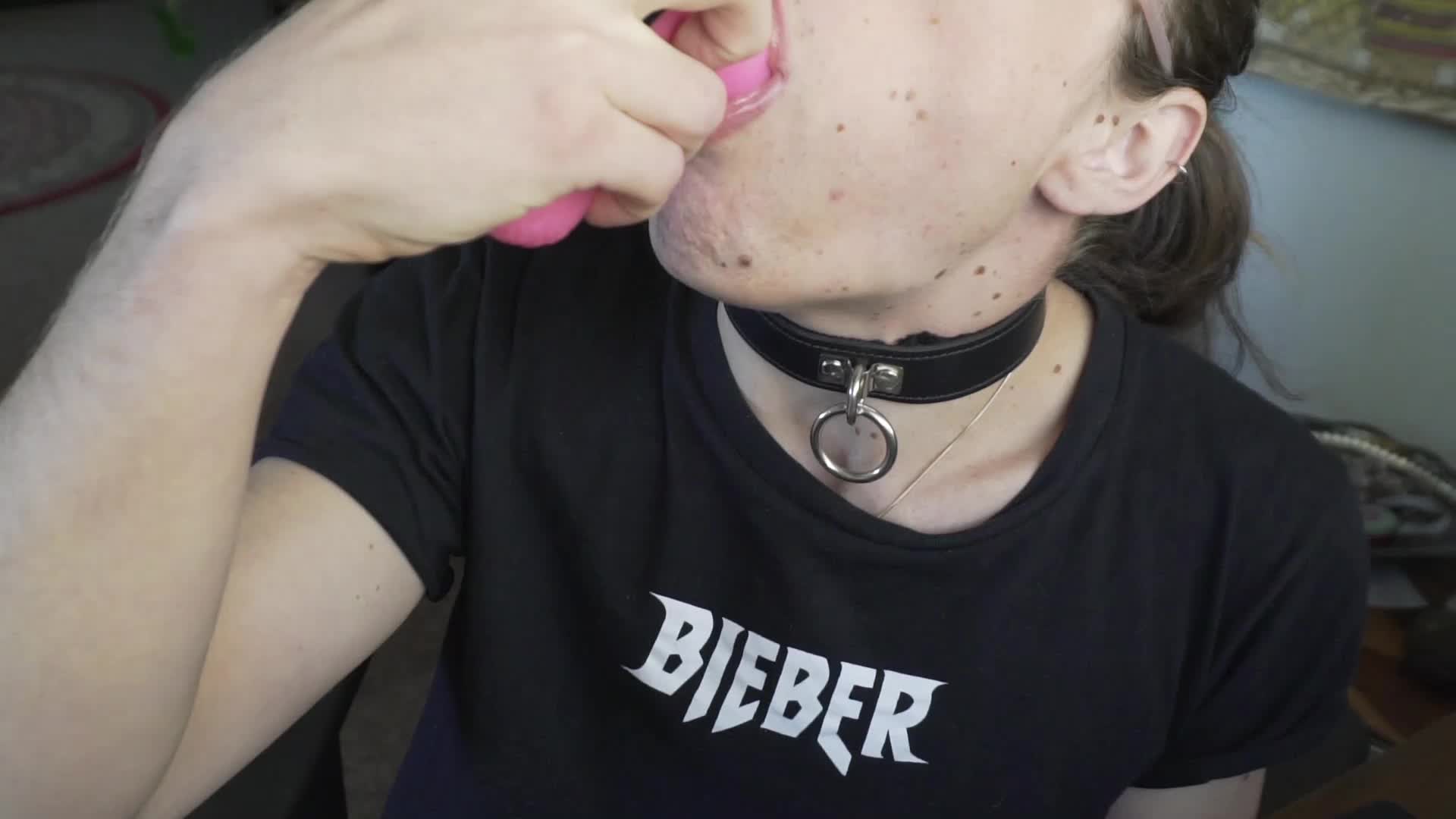 Practicing for a real cock 🙏