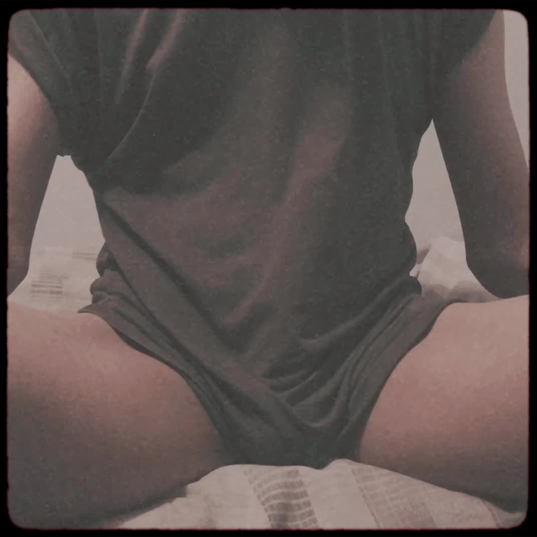 Nothing but a t-shirt.