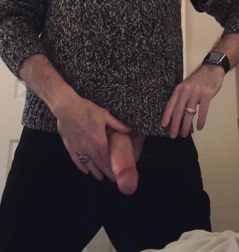 Married Dad Dropping A Load Before Taking Wifey To The Christmas Party