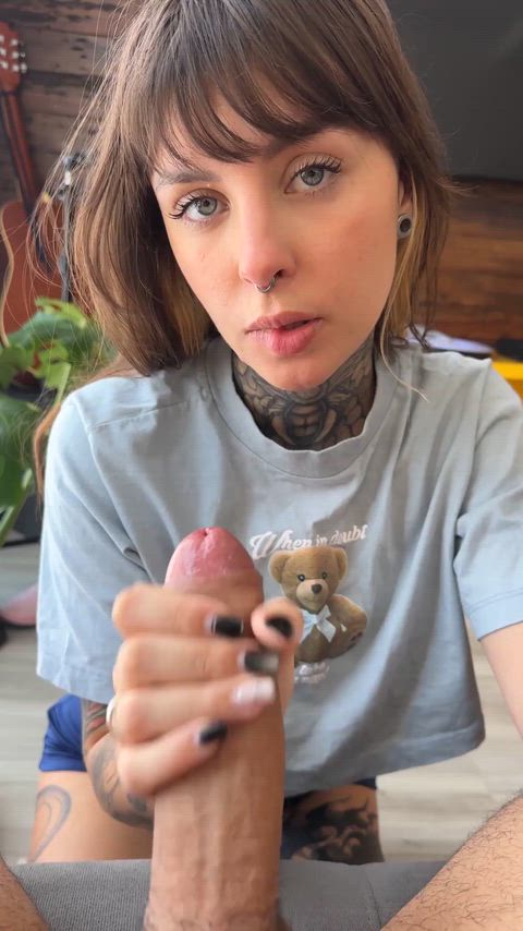 He loves my handjobs