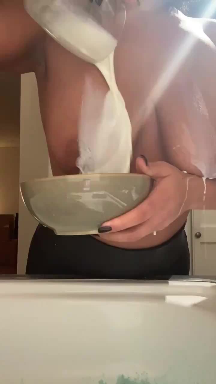 Cereal then milk