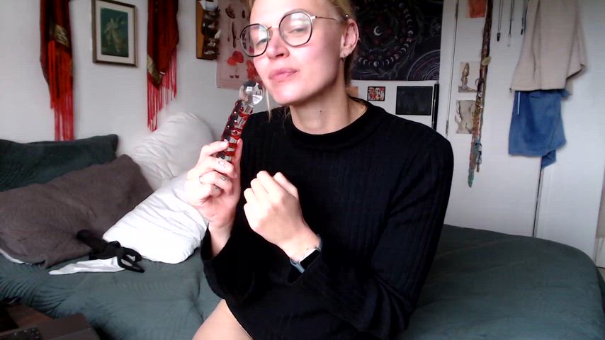Long tongue—yes, it's 6 inches—and blowjob tease. You're welcome.