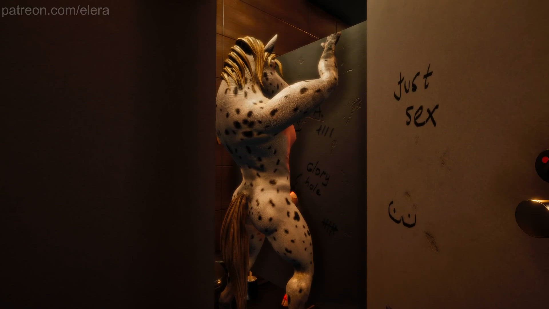 Big horse cock and little fox pussy in Hotel Elera!