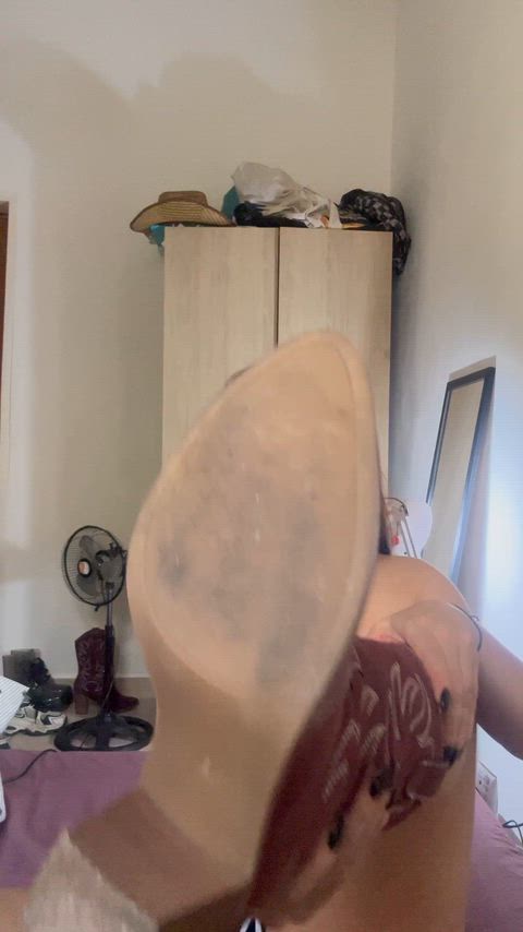 I dare you to smell my boots after I've spent all day wearing them