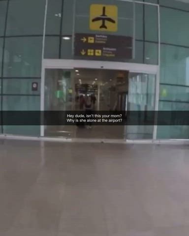 Bully accompanies your mom while she waits for you