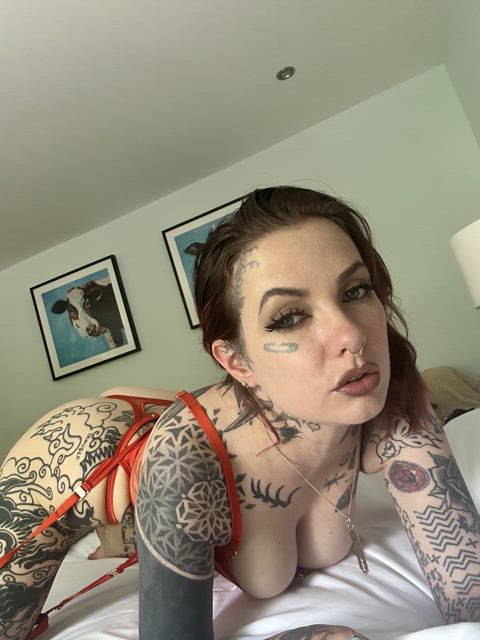 This tattoo makes e your ideal fuck doll