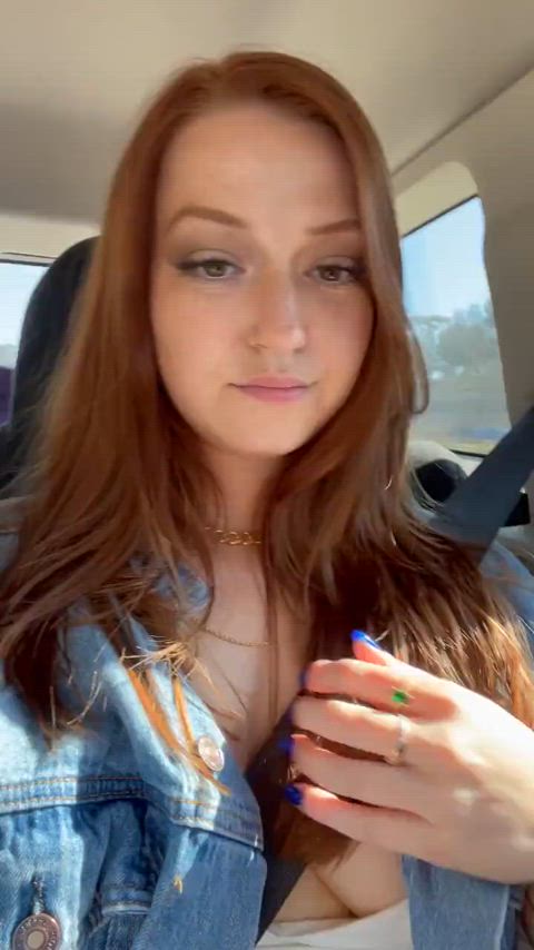 Amateur Big Tits Boobs Flashing Homemade Redhead Tits Porn GIF by jeffpitch