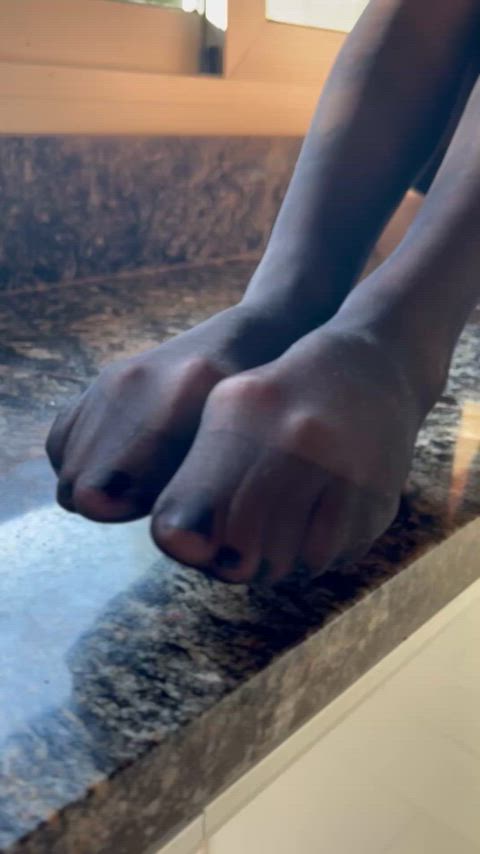 My soles in my black nylon.