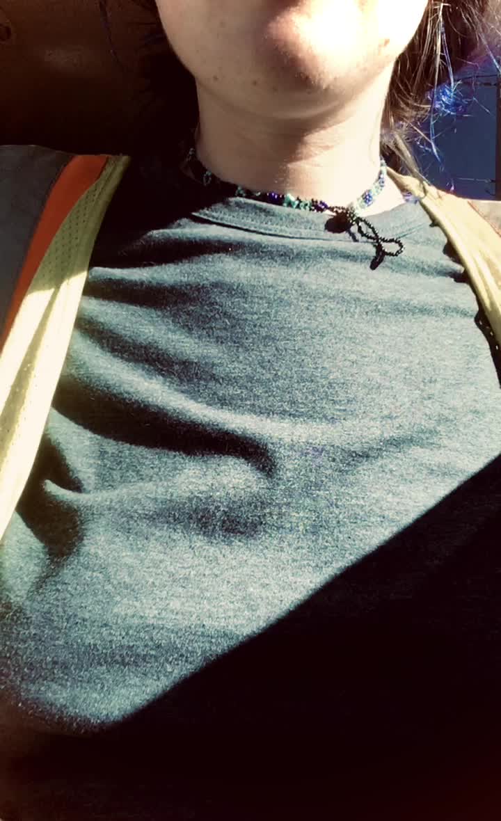 Hi! Here's my super silly tiddy drop at work - really shy and trying hard not to get caught! enjoy :D