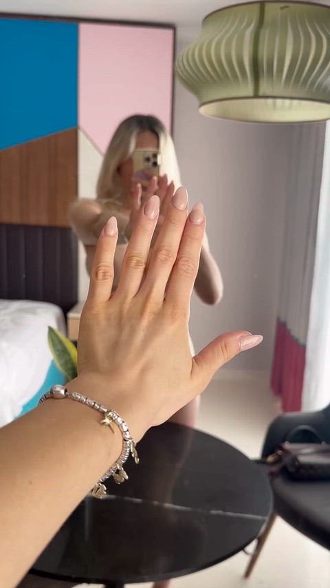 Babe Big Tits Blonde Boobs NSFW Nude OnlyFans Pale Pussy Tits Porn GIF by blondiewithtiddies