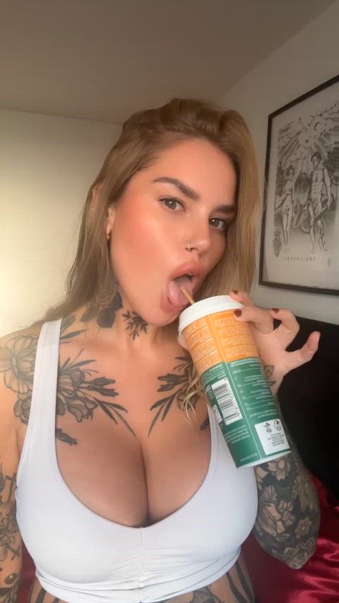 I like my coffee like I like my women…. Big tits