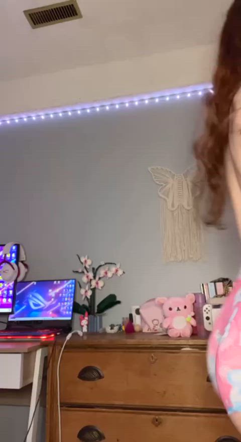 18 Years Old 19 Years Old Ahegao Asian Barely Legal Belle Delphine Petite Redhead Teen TikTok Porn GIF by miamiaof