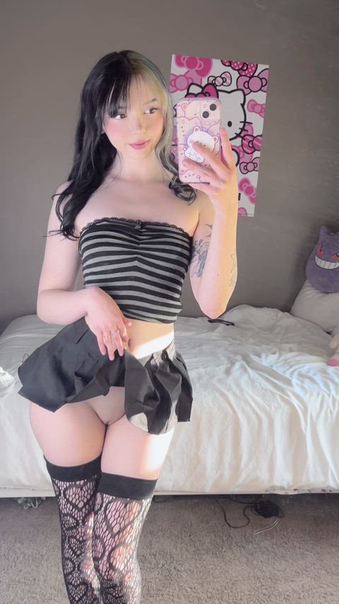 18 Years Old Asian Domination Dominatrix Femdom Goth Petite Solo Teen punk Porn GIF by miamiaof