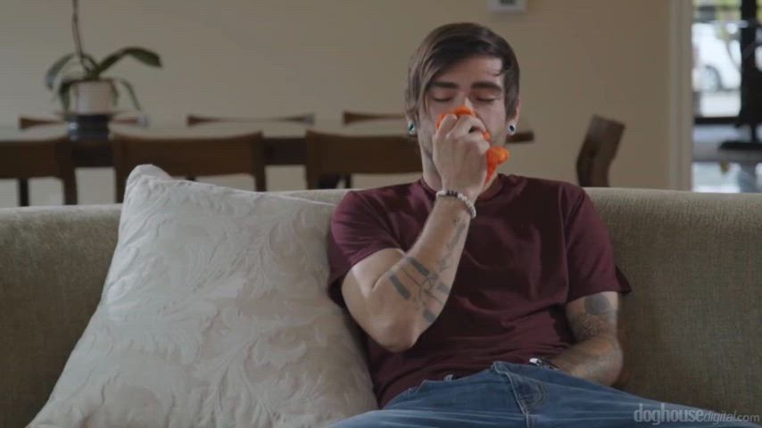 Aria catches the panty sniffer
