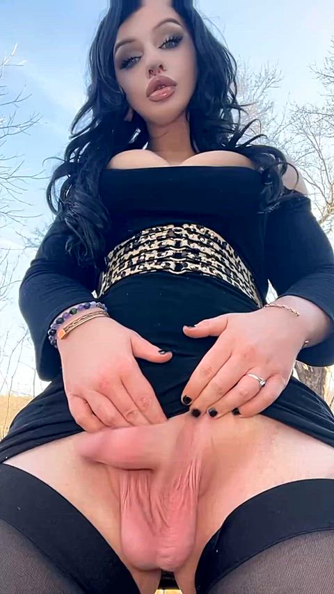 Wyd if you saw me stroking my cock in the forest?