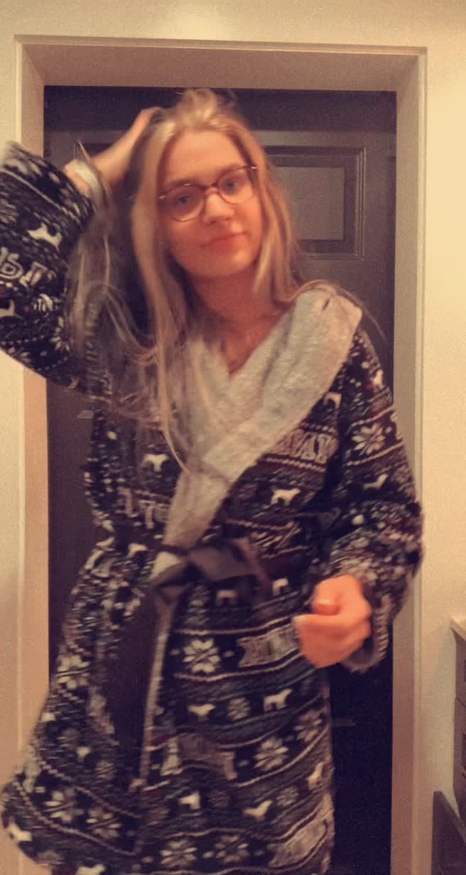 Is this what you expected to be under my robe?