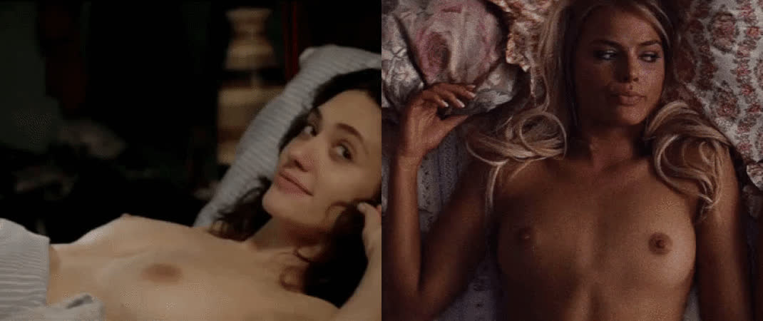 Emmy Rossum And Margot Robbie Two of my Favorite Itty Bittys to look at