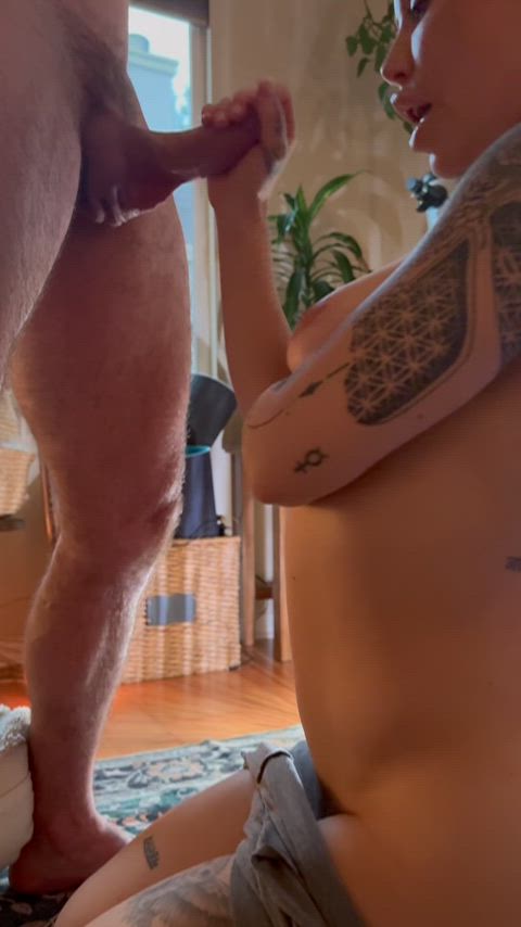 the only thing he can do is cum