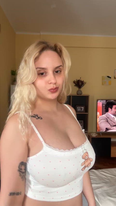 showing you one boob at a time
