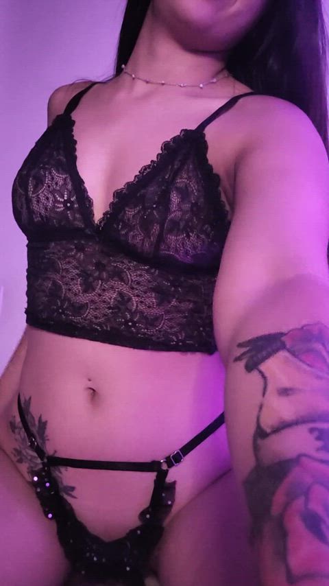 I can't help but get horny every time I try on new lingerie.