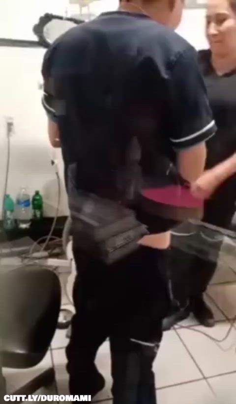 Amateur Latina Public Standing Doggy Sucking Trashy Trashy Boners Work Worker Porn GIF by duromami