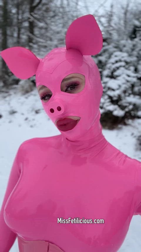 Babe Big Tits Fetish Homemade Kinky Latex Latex Gloves Mask OnlyFans Solo Porn GIF by missfetilicious