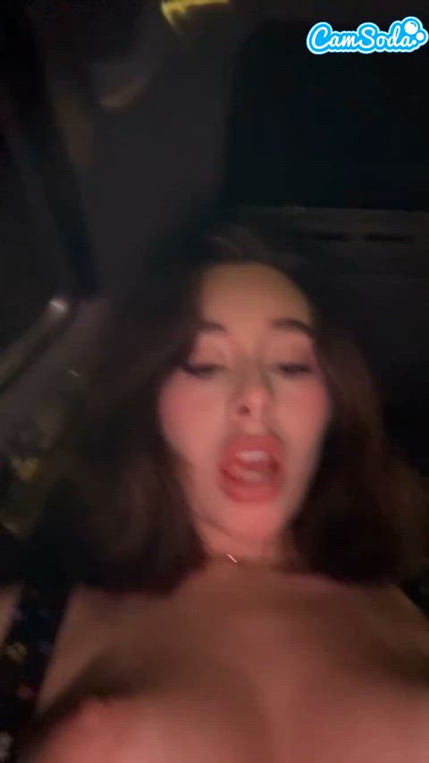 emily-mills1 being super horny in the car