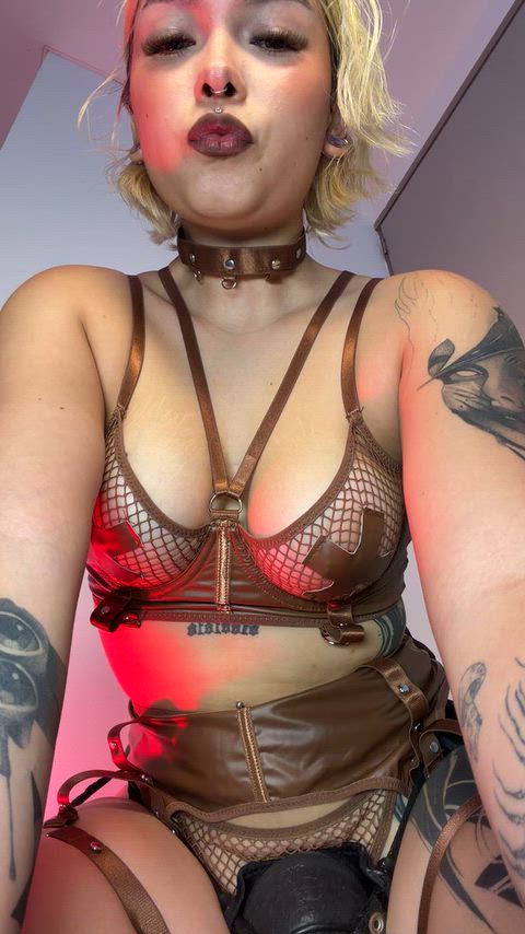 Dominant Domination Dominatrix Humiliation Mistress Strap On Porn GIF by sourbitchfaye