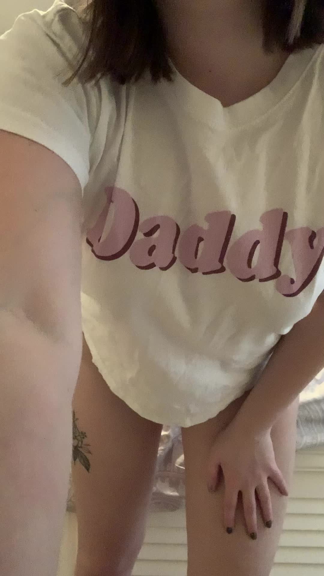 I know my panties say bad girl, but i’ve been good, i promise! may i have a reward? 😋😇