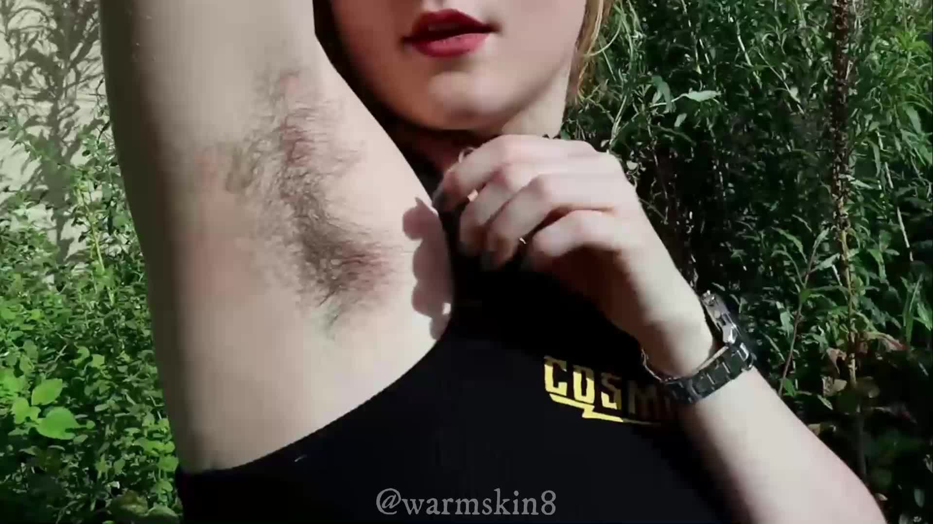 My hairy pits in the afternoon sunshine :)