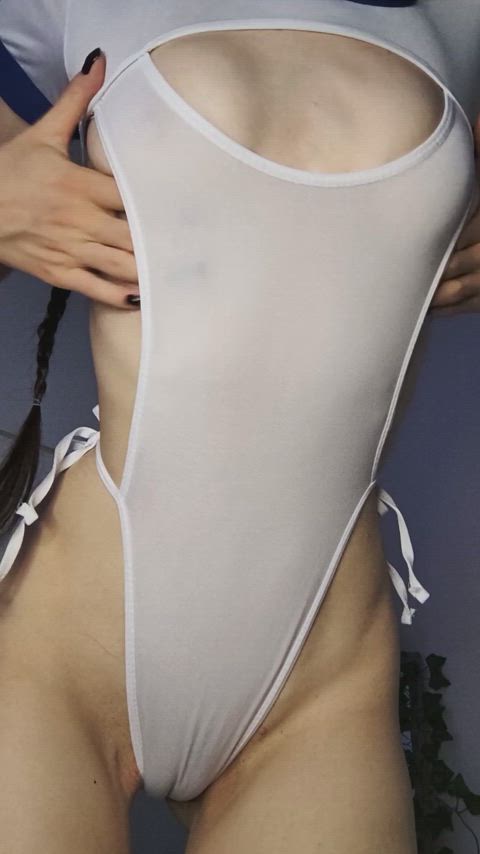 I'm just wearing a bodysuit and that's enough to make you cum