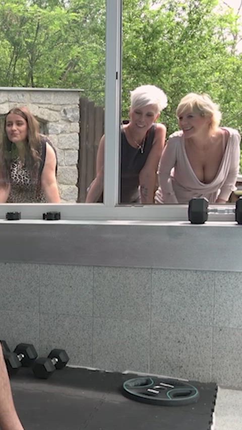 Age Gap Big Tits Cowgirl Grandma Group Group Sex Mature Orgy Reverse Cowgirl Short Hair Porn GIF by adultprime