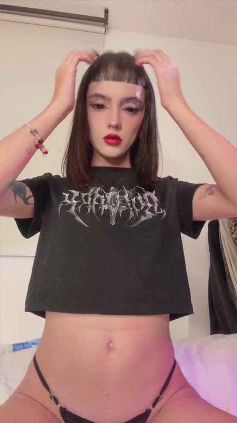 Don’t u just wish u could squeeze my small titties?