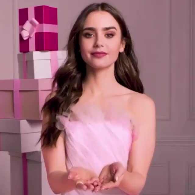 Lily Collins would probably have a similar reaction if you were to place your rock hard cock in her cute little hands.