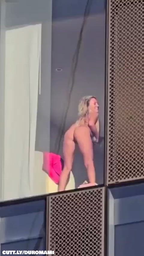 Amateur Blonde Exhibitionist Hotwife Nudity Public Seducing Trashy r/CaughtPublic r/ExposedToStrangers Porn GIF by duromami