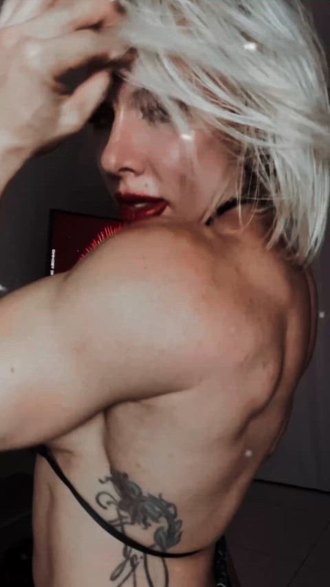 Training hard to be a muscular slut