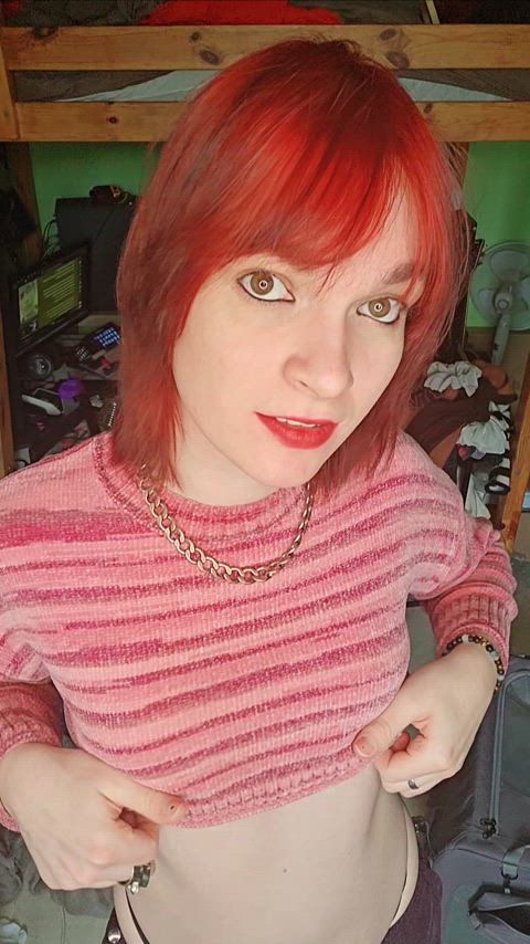 Amateur Boobs Natural Tits Small Tits Tgirl Trans Trans Woman Trans girls Transgender Porn GIF by emilyretcher