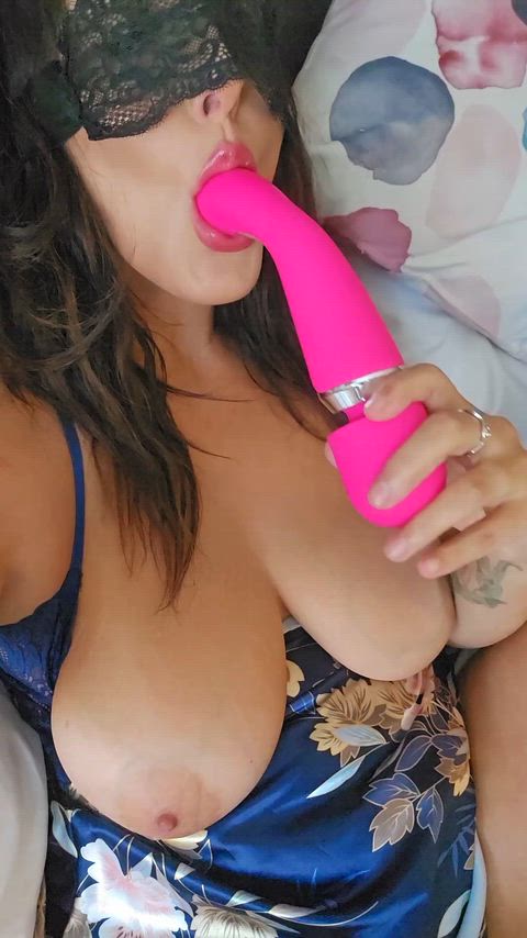 Wishing it was a real one that can shoot a cum