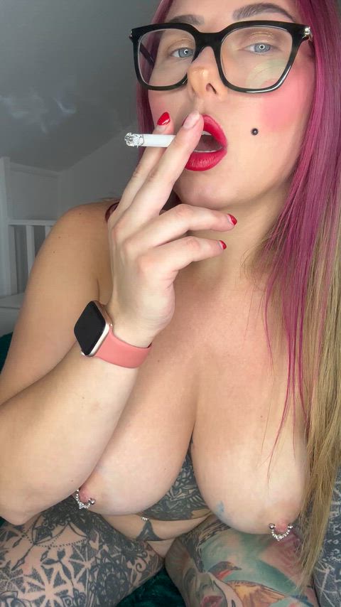 Amateur Big Tits Nipple Piercing OnlyFans Pierced Pussy Smoking Tattoo Teen Tits Porn GIF by sandycandie1
