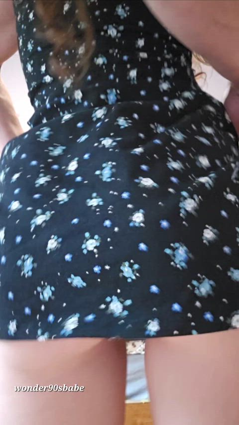 No panties...so it looks like I'm all ready for Sexy time ;)